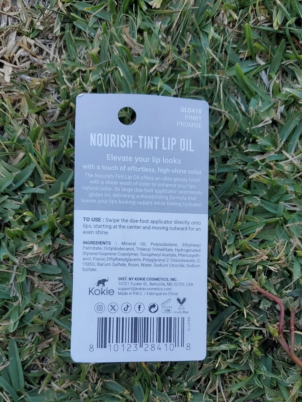 Kokie Nourish Tint Lip Oil In Pinky Promise